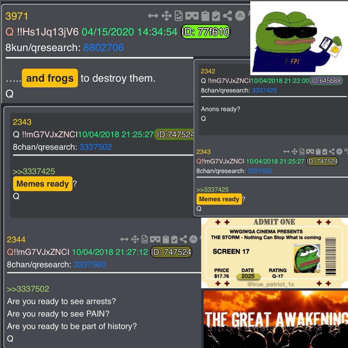 True_Patriot_1x's tweet image. Incoming Storm?
10/10.
Memes ready?

#NCSWIC