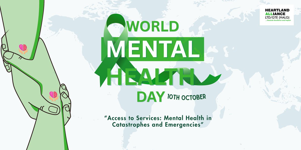HeartlandNg's tweet image. Today, HALG marks #WorldMentalHealthDay2025 under the theme “Access to Services: Mental Health in Catastrophes and Emergencies.” We’re strengthening referrals, integrating MHPSS, and building resilient systems to ensure access for all. #HALG #Accessforall #MentalHealthAwareness