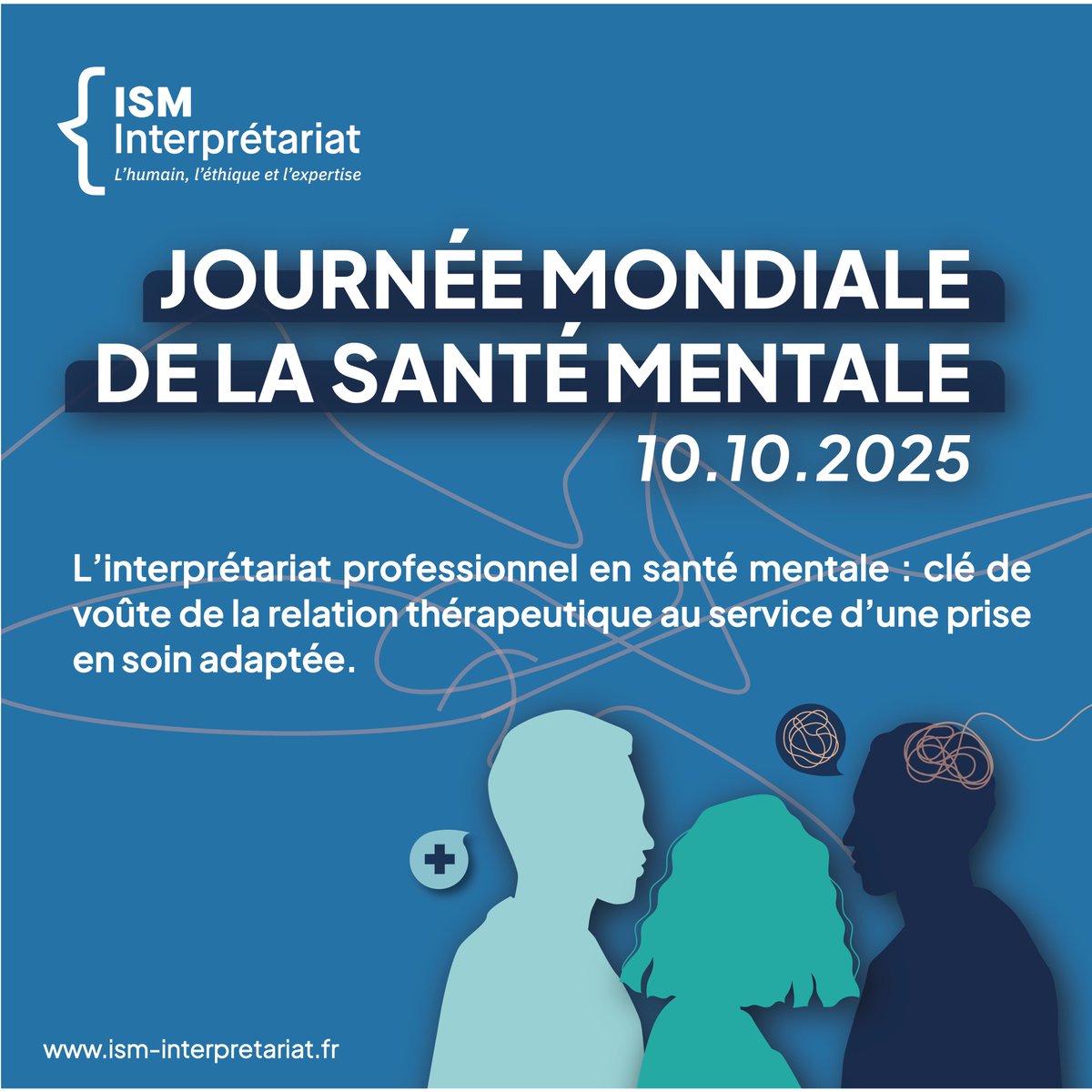 [#SantéMentale] 📢 A l’occasion de la Journée mondiale de la santé mentale 2025, ISM Interprétariat rappelle l’importance de la prise en soin de la santé psychique des personnes exilées et du rôle essentiel qu’y joue l’interprétariat professionnel.

📌 Alors que les personnes