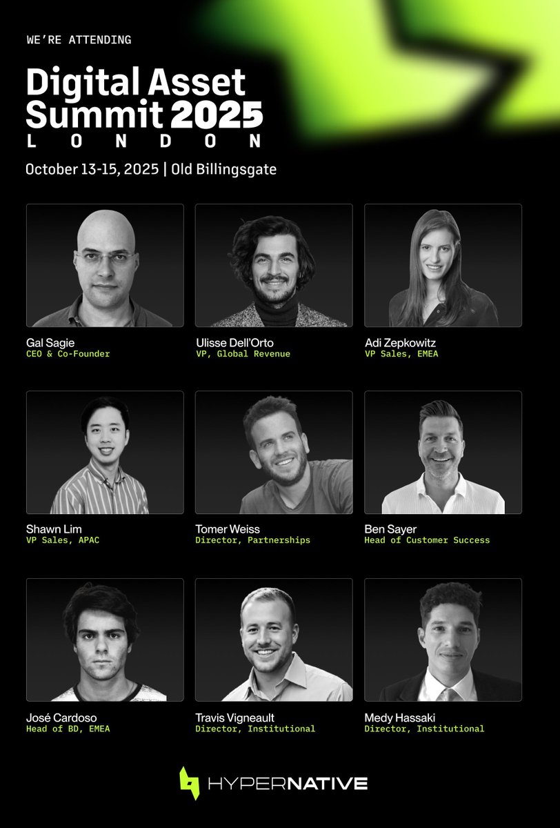 HypernativeLabs (@hypernativelabs) on Twitter photo The team is heading to #DASLondon 🇬🇧
As tokenization, ETFs, and RWAs accelerate, the question shifts from what to build to how to secure it.
Institutions need verifiable, auditable, and automated protection across digital assets, stablecoins, and tokenized markets.
We’ll be The team is heading to #DASLondon 🇬🇧
As tokenization, ETFs, and RWAs accelerate, the question shifts from what to build to how to secure it.
Institutions need verifiable, auditable, and automated protection across digital assets, stablecoins, and tokenized markets.
We’ll be