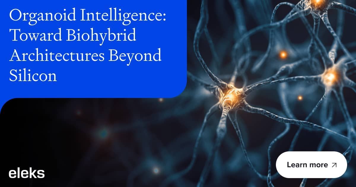 Ever heard of Organoid Intelligence? 

🔗 buff.ly/XDsF3pl

Oleh Chaplia, Software Development Expert at ELEKS, has been exploring this innovative advancement at the intersection of neuroscience, synthetic biology, and computer science.

#OrganoidIntelligence #organoids
