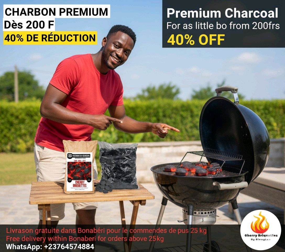 CherryBriquette's tweet image. Stop wasting money on poor-quality charcoal!
Choose Cherry Briquettes — strong heat, less ash, more savings.
Get yours today for as low as 200F!
#charcoal #briquettes #charcoalbriquettes #cleanenergy #charbon #charbonpremium #charbonécologique #madeinafrica #barbecue #smokeless