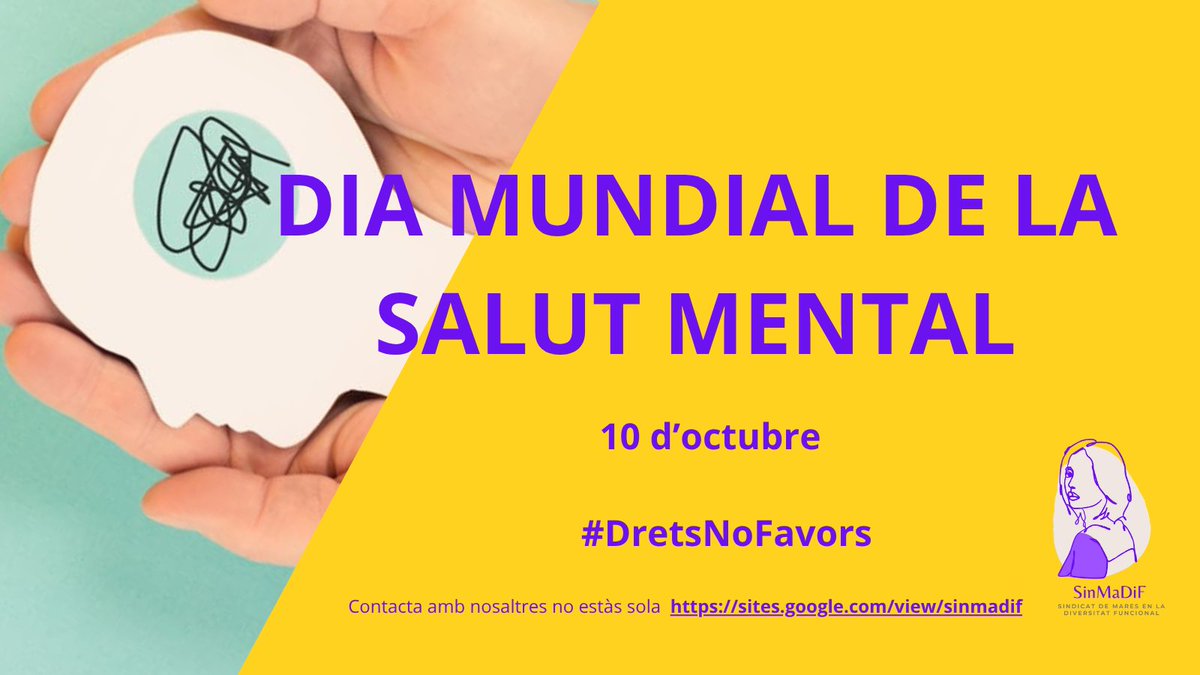 ✅ Des del <a href="/SindicatMares/">Sindicat de Mares en la Diversitat Funcional</a> i Germanes en la Diversitat Funcional seguirem lluitant per la dignitat i l'accessibilitat a la #SalutMental per als nostres fillxs i germanxs i per a tota la ciutadania.

☑️ Constatem que el Pacte Nacional de #SalutMental és paper mullat
🧵
