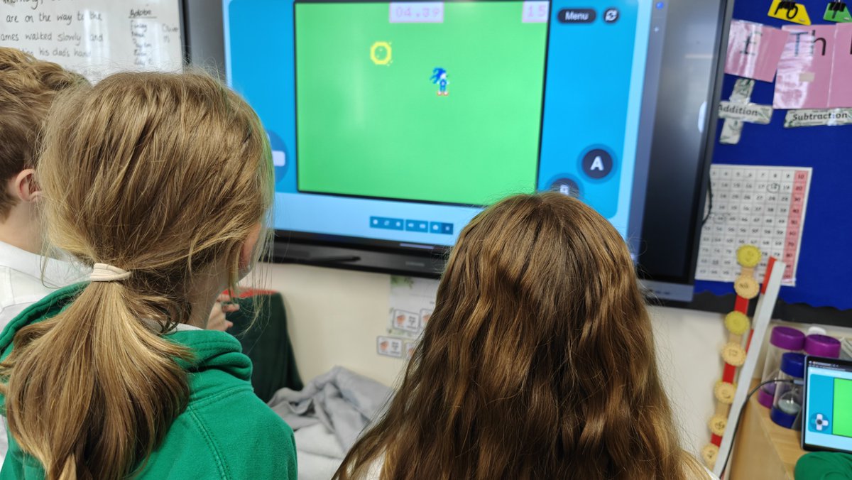 Code_Created's tweet image. Fantastic couple of days with @CYGprimary and @stmarysciwsl! Y4-6 pupils created games with brilliant pixel art - very topical KPop Demon Hunters, retro game characters, SpongeBob and more. The imagination on display was incredible! 🕹️

💻 codecreated.com