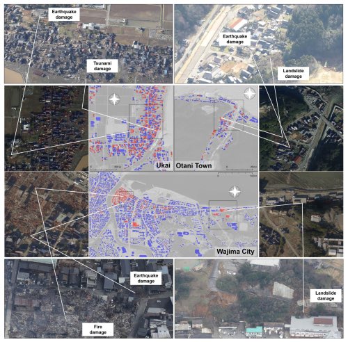 erickinjapan's tweet photo. [NEW PUBLICATION - OPEN DATA]
Vescovo, R., et al. The 2024 Noto Peninsula earthquake building damage dataset: multi-source visual assessment, Earth Syst. Sci. Data, 17, 5259–5276, https://t.co/9OL2bzCece, 2025.

#DisasterResearch #OpenData #RemoteSensing #TsunamiScience https://t.co/kADnilSVbC