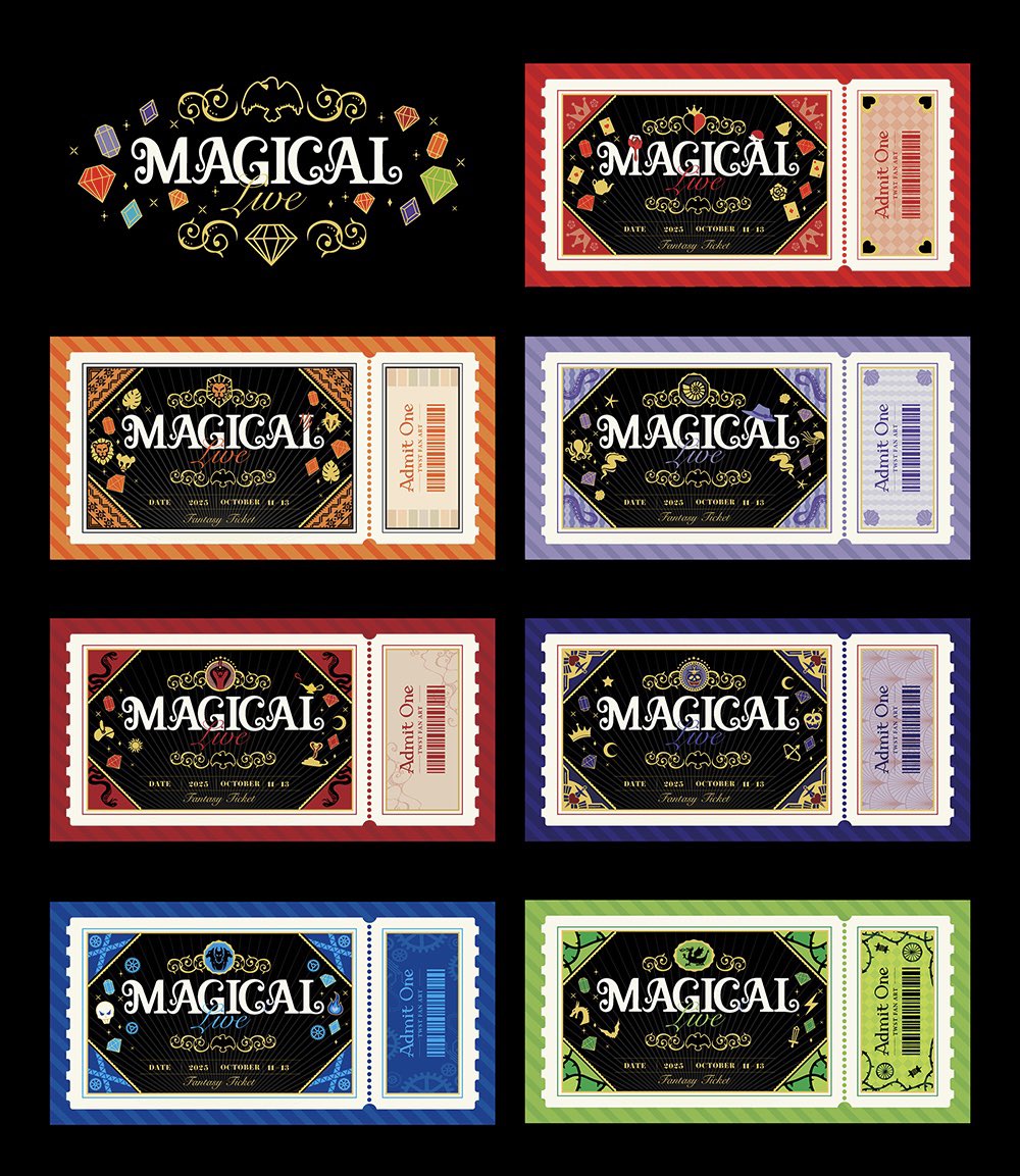 koharu_2022's tweet image. TWST ライブチケット風ファンアート
ネップリ登録しました🎫

💎LAWSON    FamilyMart
💎ユーザー番号：9XDR5335RT
💎 期間：10/25 24:00頃まで
💎サイズ: L判 or 2L判