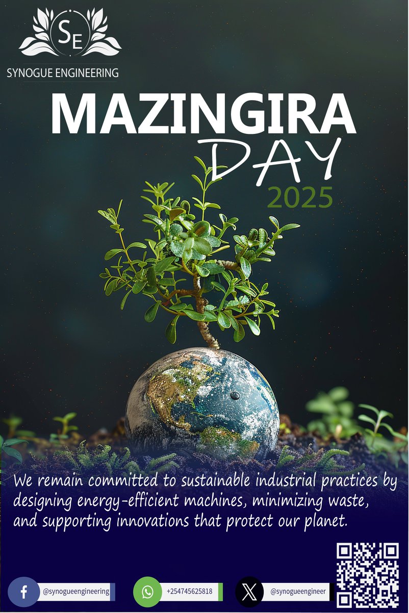 synogueengineer's tweet photo. Happy Mazingira Day! 🌍
Together for a greener Kenya 💚
At Synogue Engineering, we design with sustainability in mind — because the future is built on a clean environment.
#MazingiraDay #GreenKenya #SynogueEngineering #EcoEngineering https://t.co/l3GUnXGd7P