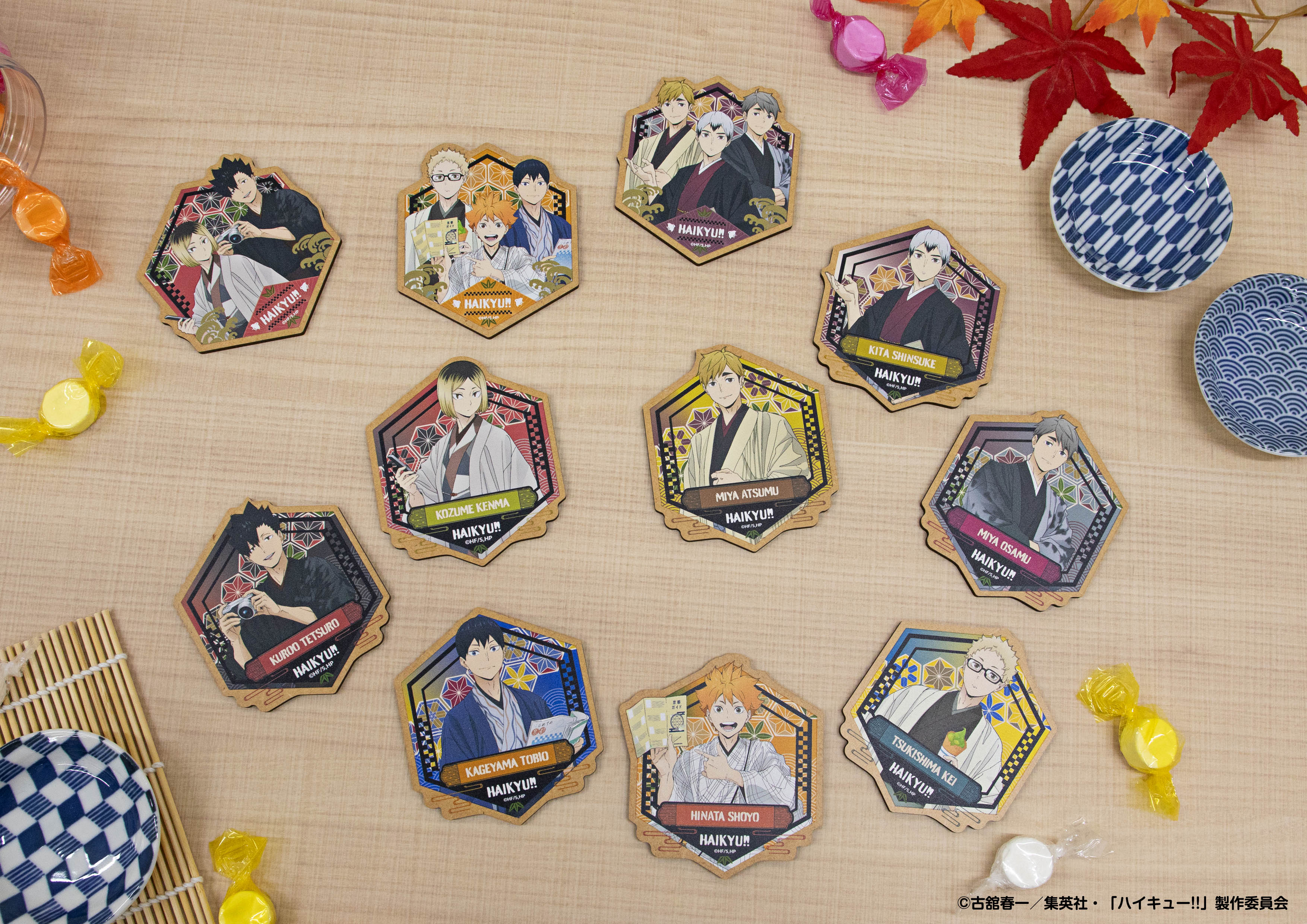 ハイキュー レッツゴーキョート 推し旅 木製コースター 未開封 BOX