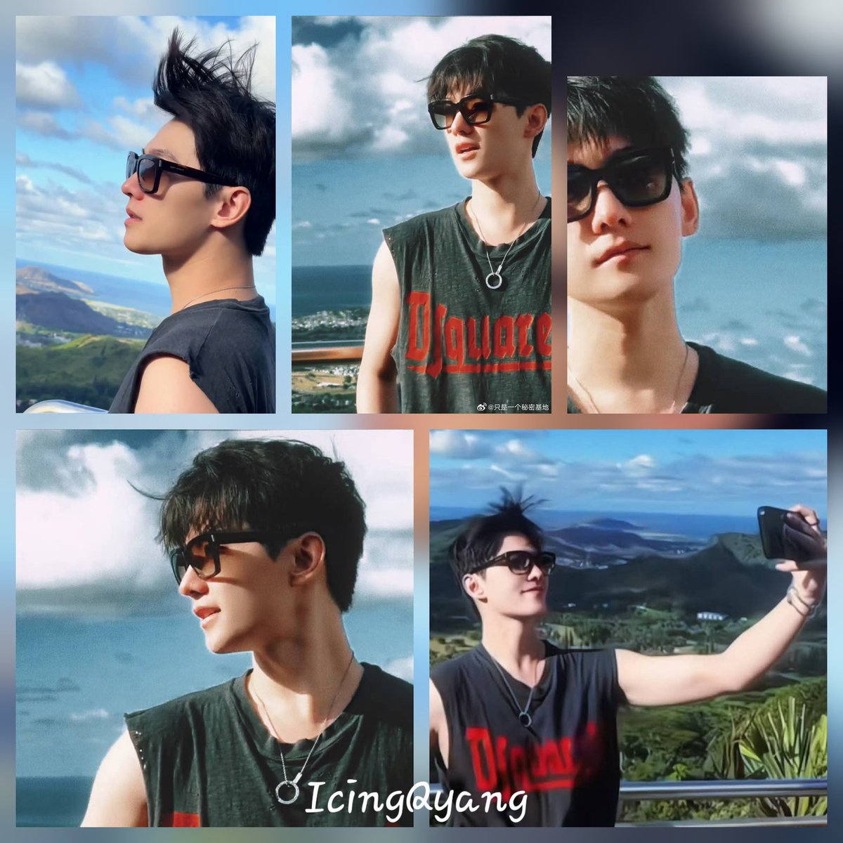 icingquinyang2's tweet photo. High up in the #OverlookView  #YangYang杨洋 enjoys the #TradeWinds of the island. #selfieking #regularguy #justlikeus. #NinthOfTheMonth https://t.co/nWPHzcZGO5