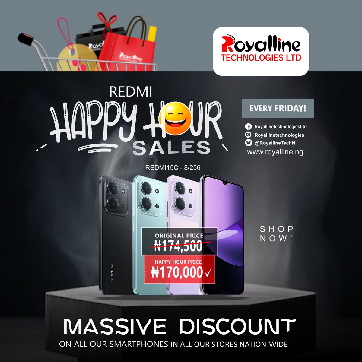 RoyallineTechN's tweet photo. Today’s your chance to upgrade without breaking the bank!
Don’t wait until your phone freezes again mid-chat 😅
Run to Royalline — let’s upgrade you properly!

📍 Lagos | Abuja | Uyo | PH
📞 0701 000 7373
🌐 https://t.co/NUPLq0LWsw
#RoyallineTech #HappyHour #UpgradeWithRoyalline https://t.co/qi2y5bDJZ1