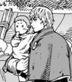 looking for references and chapters like these are always such a treat..... love getting slapped on the face by how much thorfinn loves nurturing, caring for children, and i bet doing peaceful, hands-on tasks too like tending to crops and housework.....