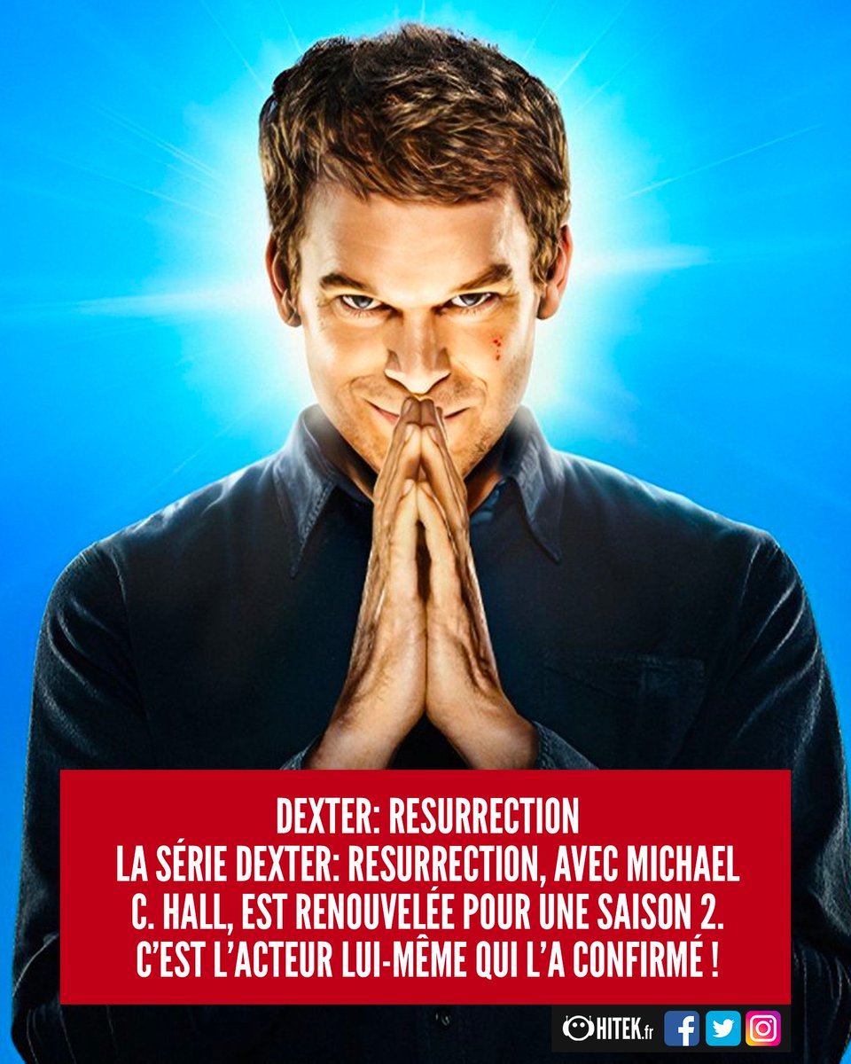 Hitekfr's tweet image. #MichaelCHall n&apos;en a pas terminé avec #Dexter... 🩸 #DexterResurrection