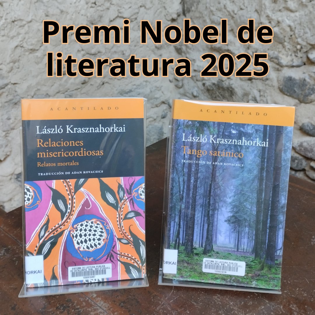 László Krasznahorkai, Premi Nobel de literatura 2025

#preminobel #nobelliteratura2025 #LászlóKrasznahorka #quèfemalesbiblios #literatura <a href="/ajlaseu/">Ajuntament de la Seu d'Urgell</a> #culturalaseu <a href="/bibliotequeslle/">Biblioteques Lleida</a> <a href="/bibliotequescat/">Biblioteques</a>