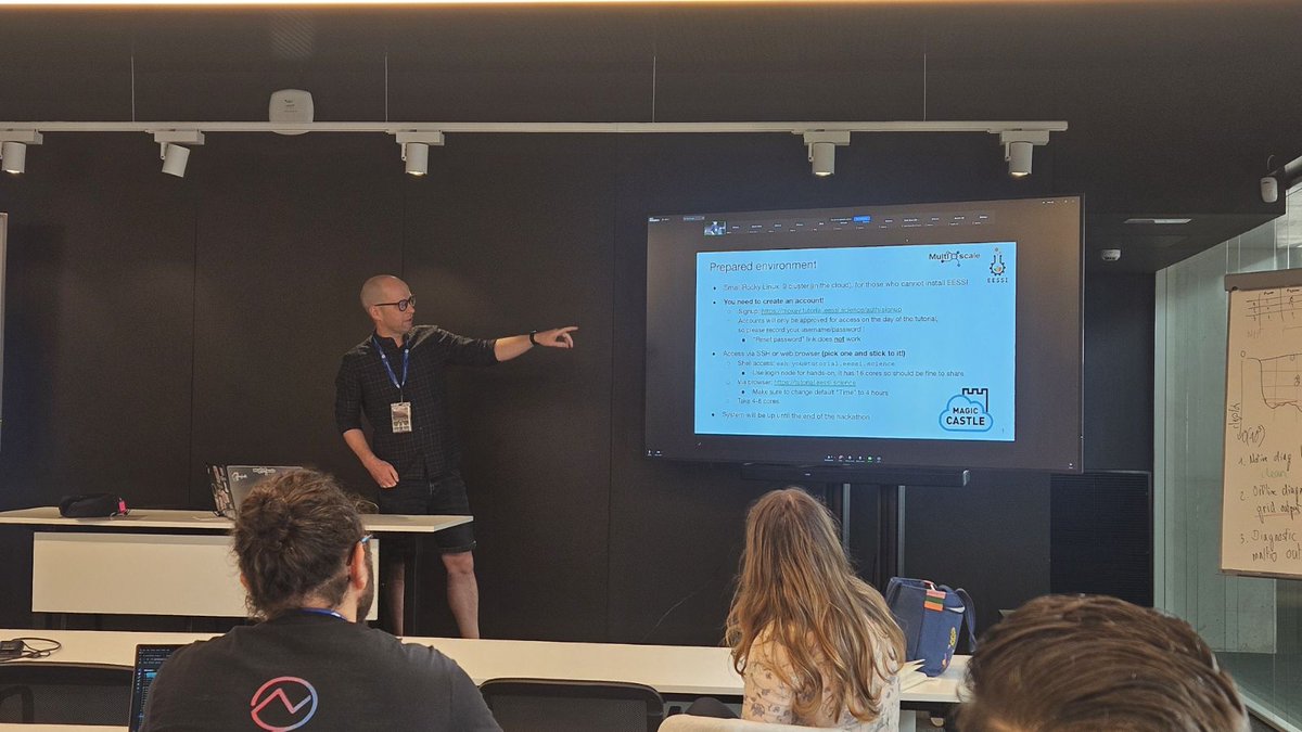 MultiXscale's tweet image. &quot;Streaming Scientific Software made #EESSI&quot; by our Technical Manager Alan O&apos;Cais at the Sysadmins in HPC Meet-Up, organized by @BioNT_training and @DoItNow_Tech at the @BSC_CNS 

@EESSI_hpc