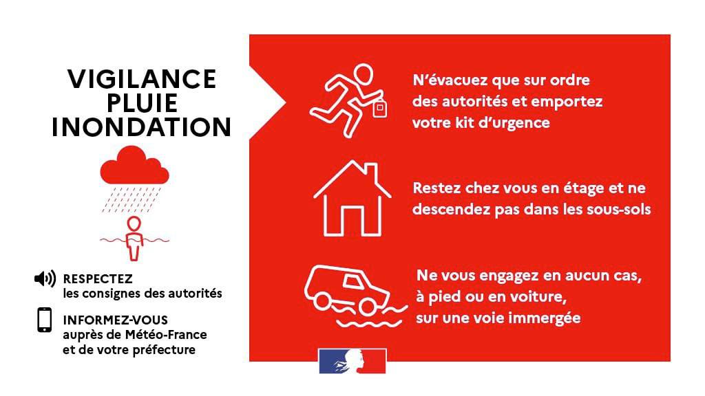 🔴#TempêteJerry : la Guadeloupe est placée en #VigilanceRouge ; de fortes pluies et des épisodes orageux intenses sont attendus.

🚷 Sauf motif impérieux, limitez vos déplacements
⚠️ Restez vigilants et suivez les consignes des autorités
🎒 Pensez à préparer votre kit d'urgence