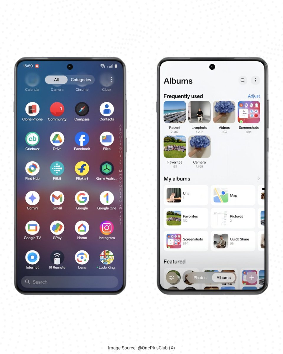 Tech_Informer_'s tweet image. OxygenOS 16 will look like this, and the open beta is now available for OnePlus Open, OnePlus 13, and OnePlus 12 series.
#Techinformer #OxygenOS #OxygenOS16