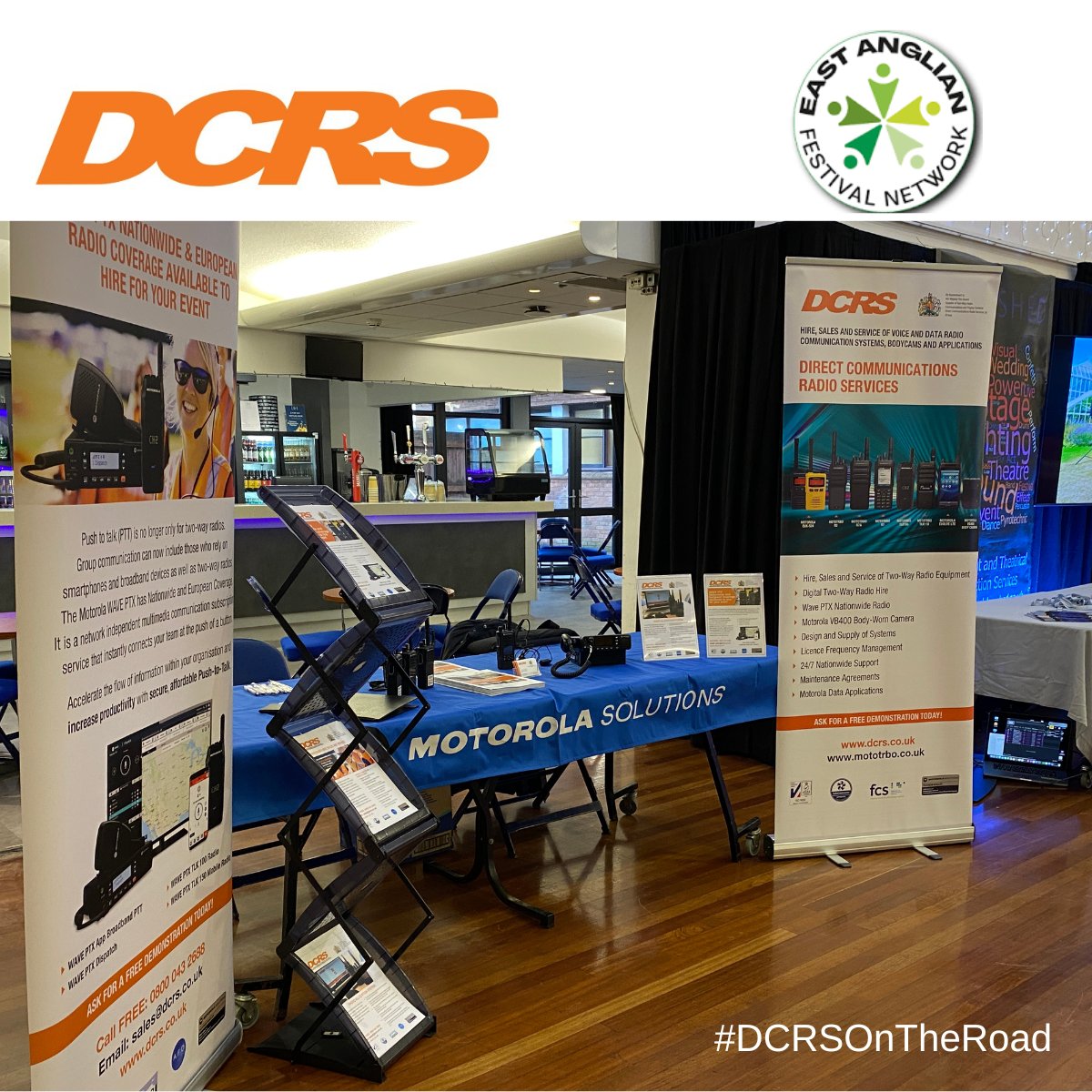 🌟 Next stop: EAFN25 (13 Oct)! We’ll showcase how two-way radio hire makes events run smoothly - simple hire process, flexible options &amp; trusted comms. Come and see us 👉 ow.ly/ARjm50X6Xtb

 #EAFN25 #DCRSOnTheRoad
