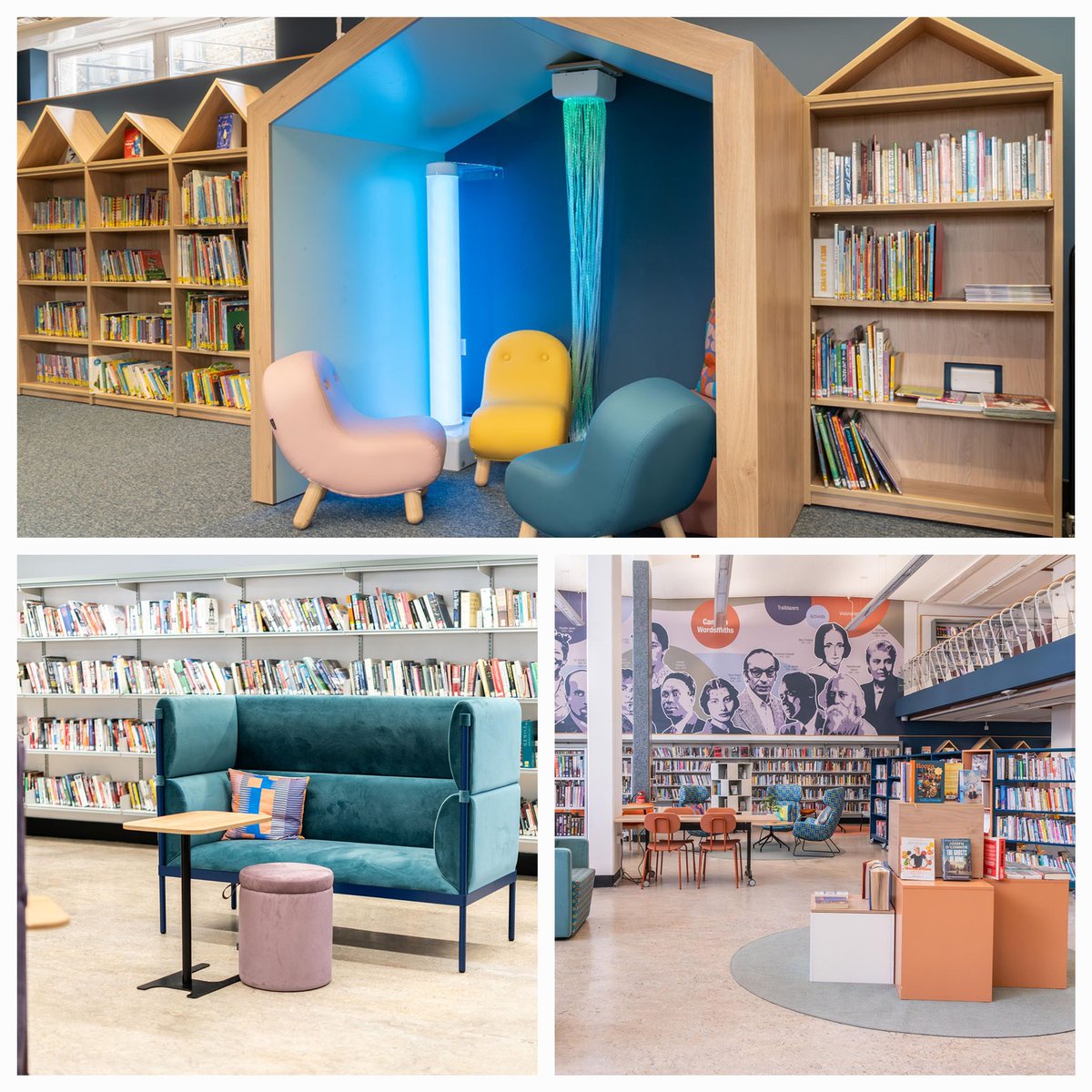 designconceptuk's tweet image. GREAT ARTICLE by mover and shaker @FionaTarn of @CamdenLibraries Making library spaces flexible and attractive. Access pictures and video of the redesigned library below.  librariesconnected.org.uk/news/camden-li… #librarydesign @designconceptuk @libsconnected @Radebe84
