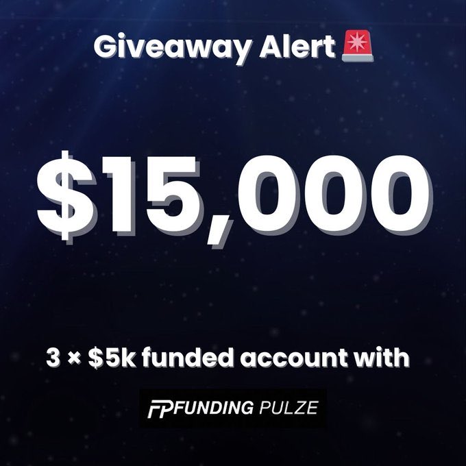 🚨 Giveaway Time 3 X 5k account 🚨

Rules : 

Follow <a href="/fundingpulze/">Funding Pulze</a> <a href="/benizazyfx/">Benizazy</a> <a href="/Tiifeemi/">Fiwa_Trades.</a> <a href="/Fznation01/">FZNATION</a> <a href="/DFavynation/">Favynation</a> <a href="/americandreeeam/">xyz.🇺🇸</a> 
• Like and Repost this tweet
•Tag your 3 friends

Also signup : user.fundingpulze.com/user/signup

Winners will be announced within 72hours…