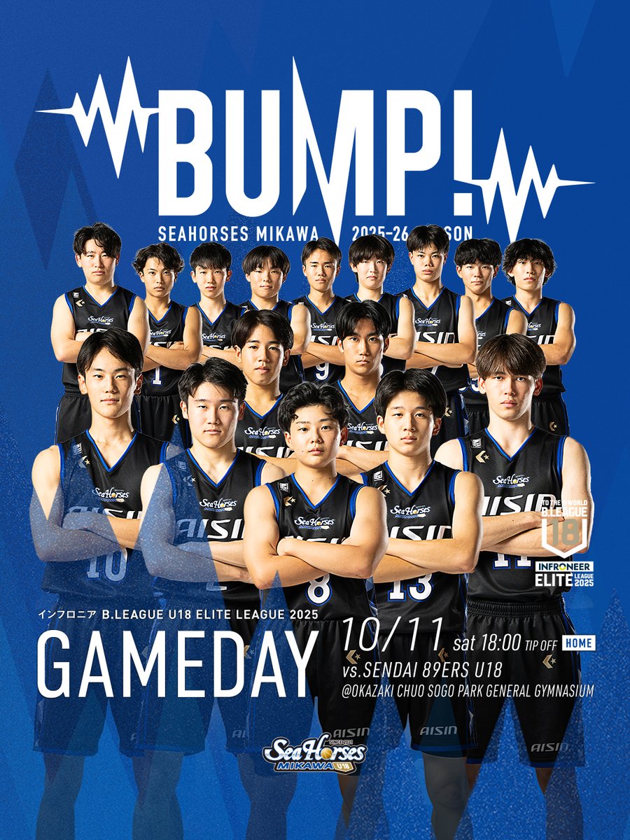 もうひとつのGAME DAY🌊 🏆インフロニア B.LEAGUE U18 ELITE LEAGUE