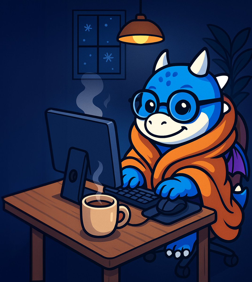 The dragon has entered its winter arc 🐉❄️ 

Locked in. 
Focused. 
Evolving.