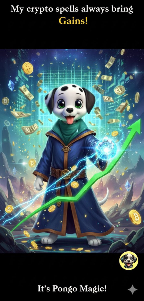 PongoCoin's tweet image. Good morning‼️
My crypto spells always bring gains!
It&apos;s $Pongo magic!
#meme #crypto