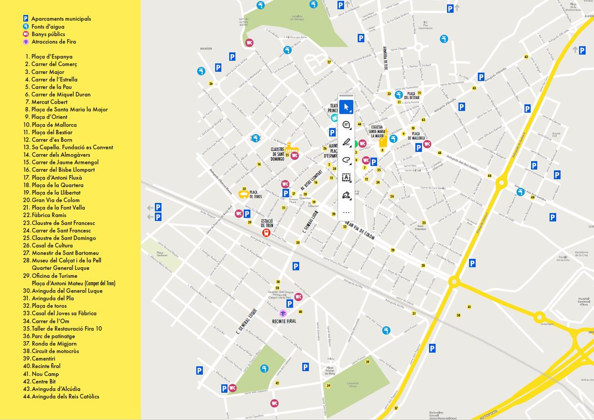 📍✨ Aquest és el mapa de les #FiresInca2025! Aquí es desenvoluparan tots els esdeveniments, activitats i espais temàtics de les tres grans fires d’Inca. 🌿🏎️⚔️
Consulta el programa i planifica amb temps la teva visita 👉incaciutat.com/firesinca