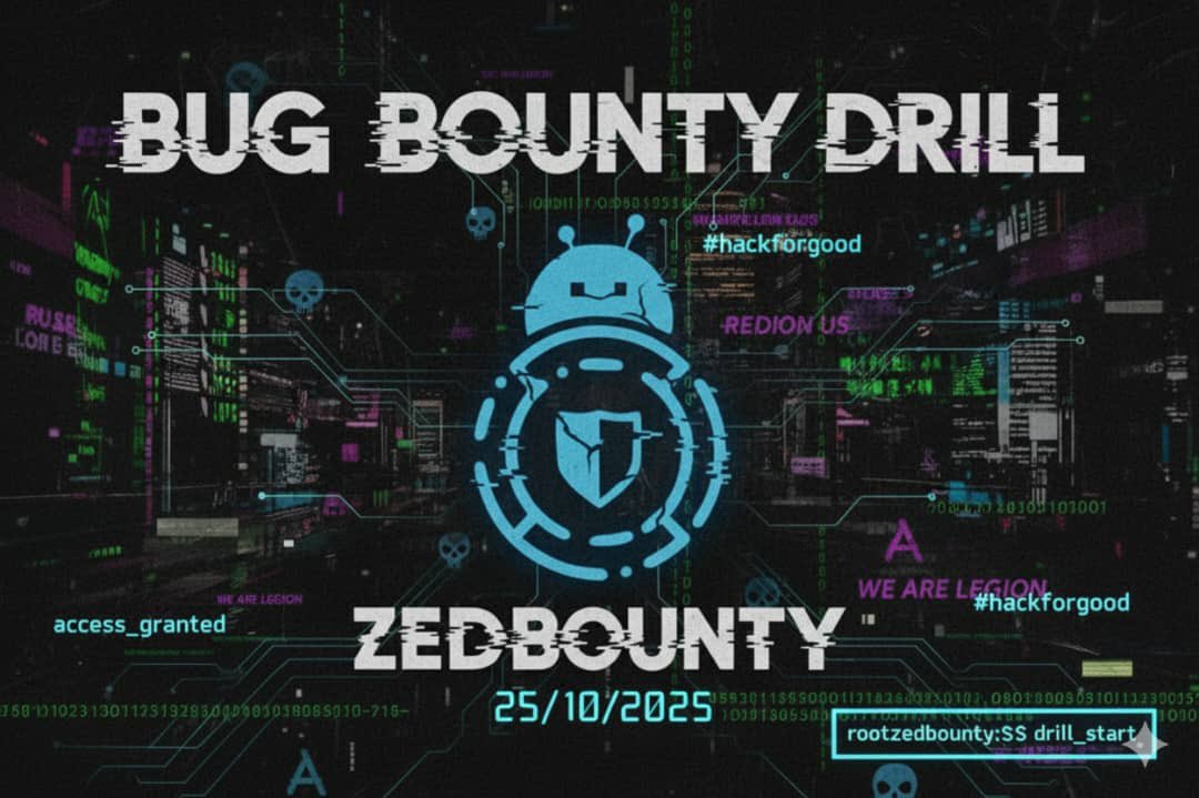 ZBounty18591's tweet image. Zambia’s First Bug Bounty Drill is here!
For the first time ever, ethical hackers, red teamers &amp;amp; researchers will compete live hunting real-world vulnerabilities in a safe, simulated environment.
Live targets
💰 Cash prizes
🏆 Leaderboards
🌍 Theme: #HackForGood 
#zedbounty