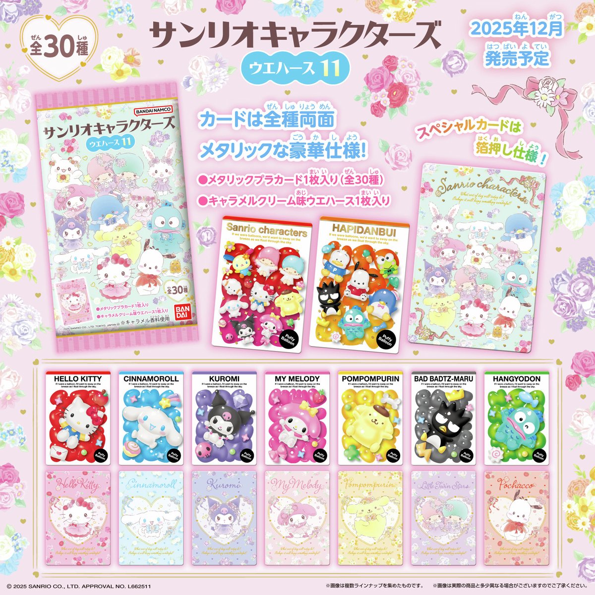 ⚠️新商品【予告】📣🆕／ バンダイ食玩『サンリオキャラクターズ