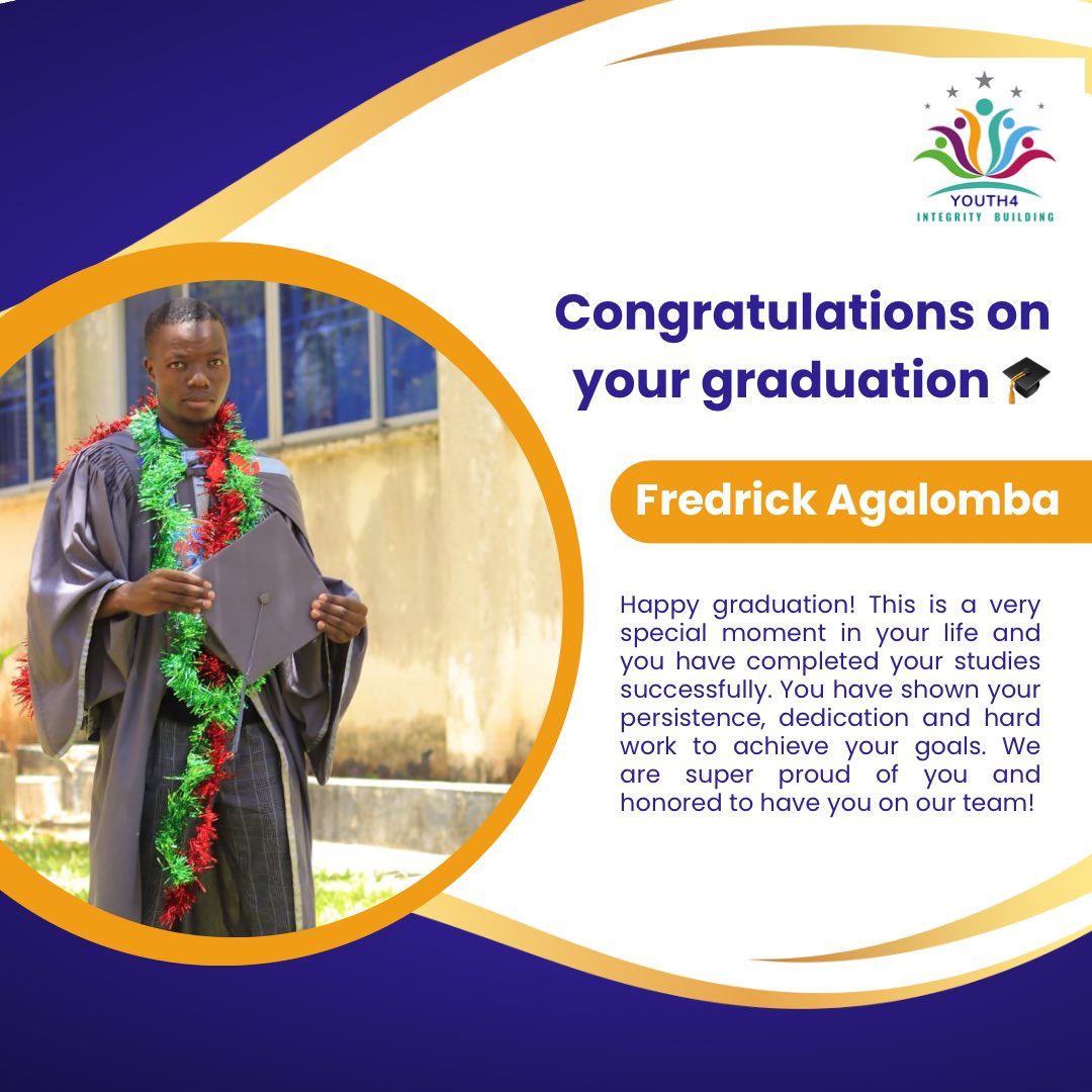 ForIntegrityOrg's tweet image. 📍 Celebrating Milestones

Congratulations to Fredrick Agalomba on earning a degree in Political Science from Pwani University!
We’re proud to celebrate this remarkable achievement and honored to have such a dedicated individual on our team. Here’s to more wins ahead! 👏🏾💪🏾…