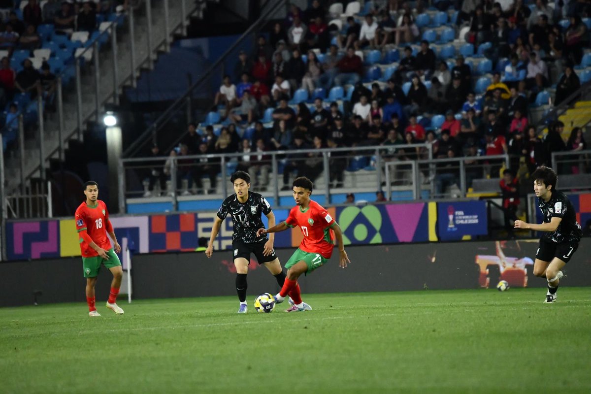 🔥 Gessime Yassine et les Lions de l’Atlas U20 poursuivent leur aventure en Coupe du Monde !

✅ Direction les quarts de finale !

🔜 1/4 de finale : USA 🇺🇸 vs 🇲🇦 MAROC
📅 12/10 – 22h00

#TeamUSLD