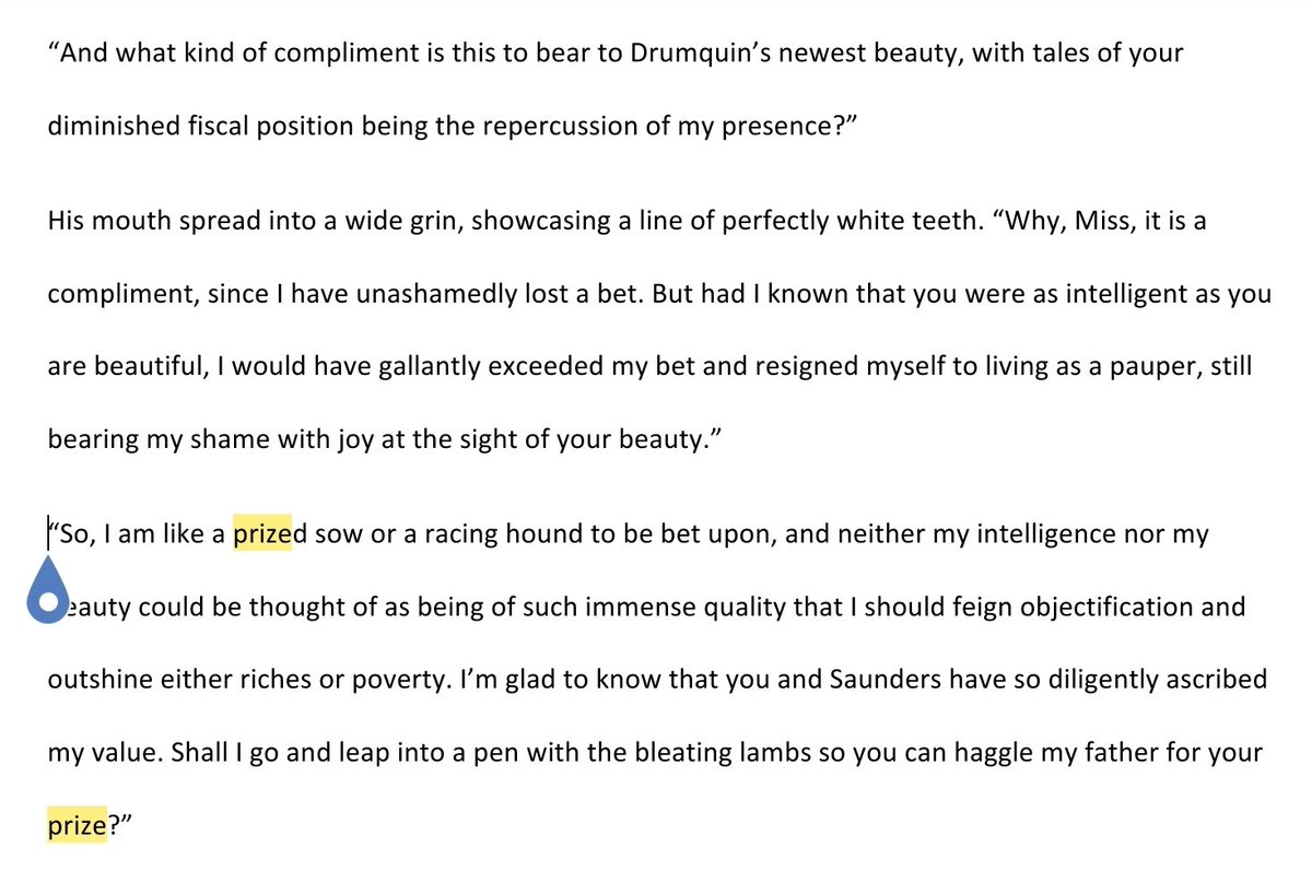 SarahJaynePom's tweet image. #WIPsnips I know the dialogue is long but this is one of my all time favourite exchanges in my #HistoricalFiction novel, The Hand Which Set the Heather Ablaze. PRIDE &amp;amp; PREJUDICE X THE WIND THAT SHAKES THE BARLEY. Eleanor tait has SASS!  #firstimpressions #historicalromance