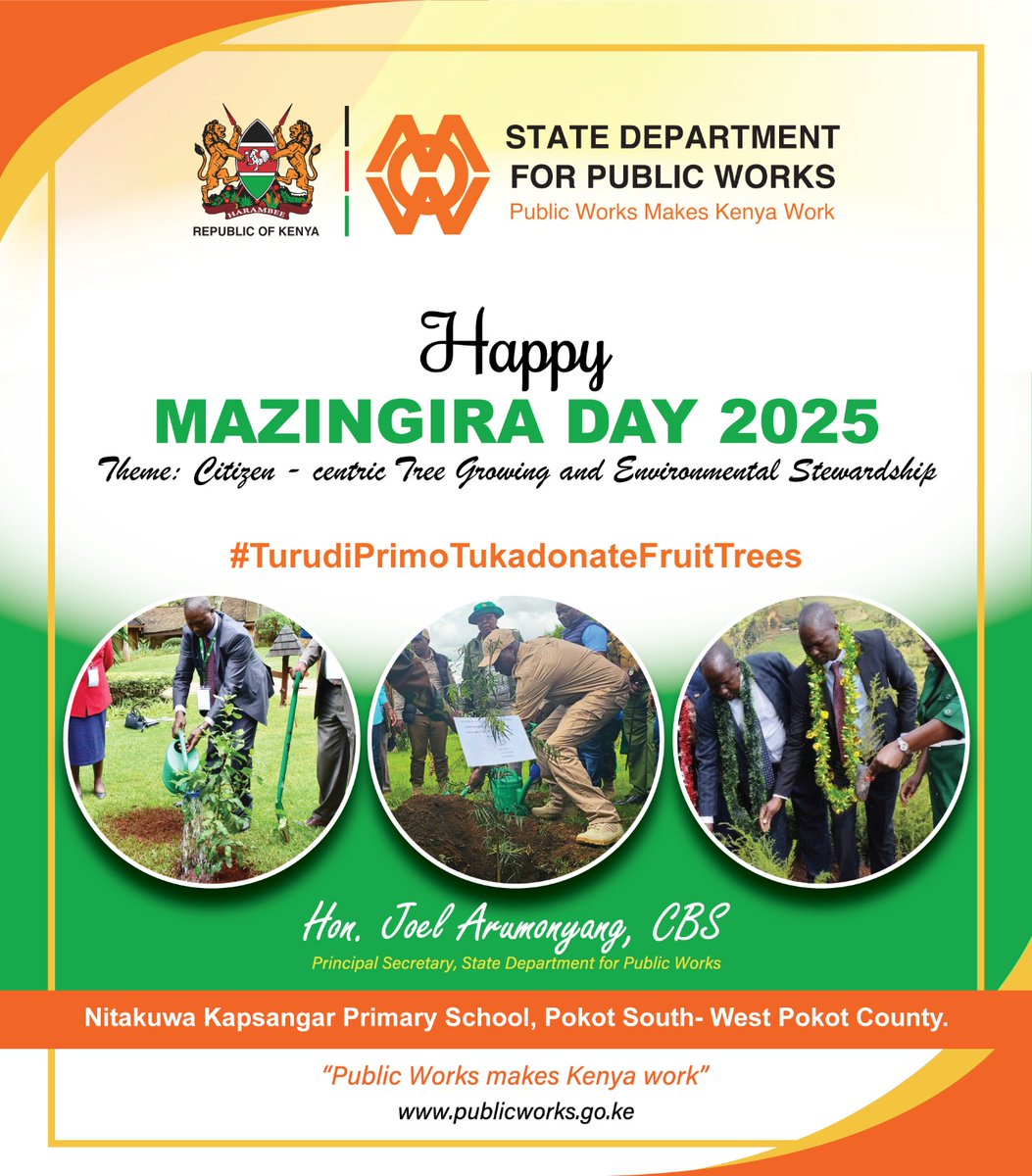 Happy Mazingira Day 2025
#publicworksmakeskenyawork
