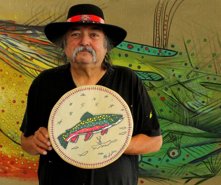October 10, 2025
The Daily Drum
Today I am featuring “The Fish Drum”.
Because the Mi'kmaq had little or no agriculture to supplement their food supply, they relied solely on what they could gather from the wild, fish from the ocean, and hunt on the land. 
Have a Great Week-End!