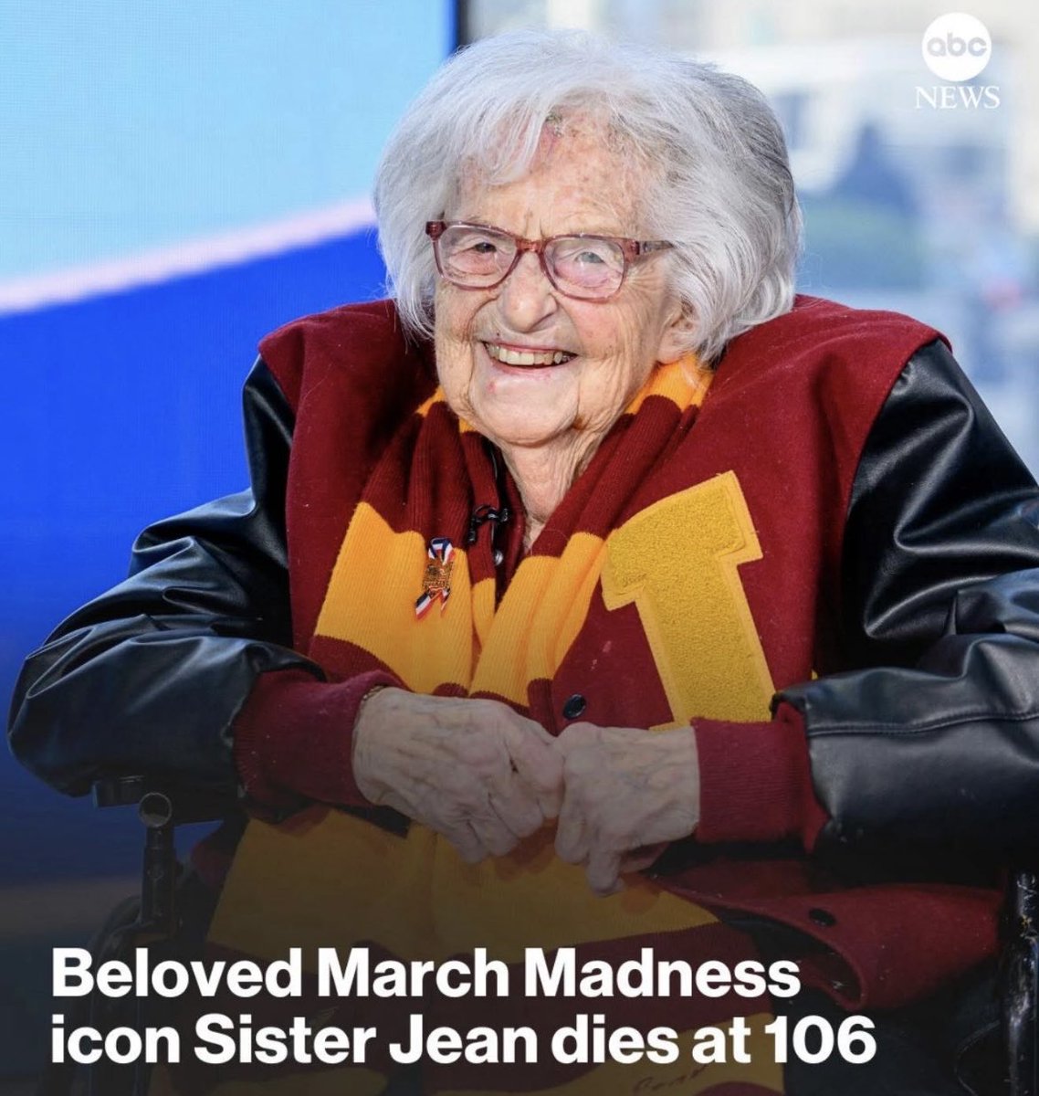 Beloved chaplain for Loyola University Chicago, Sister Jean, San Francisco native, passed away at age 106. She became nationally known for blessing the Ramblers Men’s Basketball team to the Final Four in 2018. <a href="/KPIXtv/">CBS News Bay Area</a> <a href="/RamblersMBB/">Loyola Men's Basketball</a> <a href="/LoyolaChicago/">Loyola University Chicago</a>