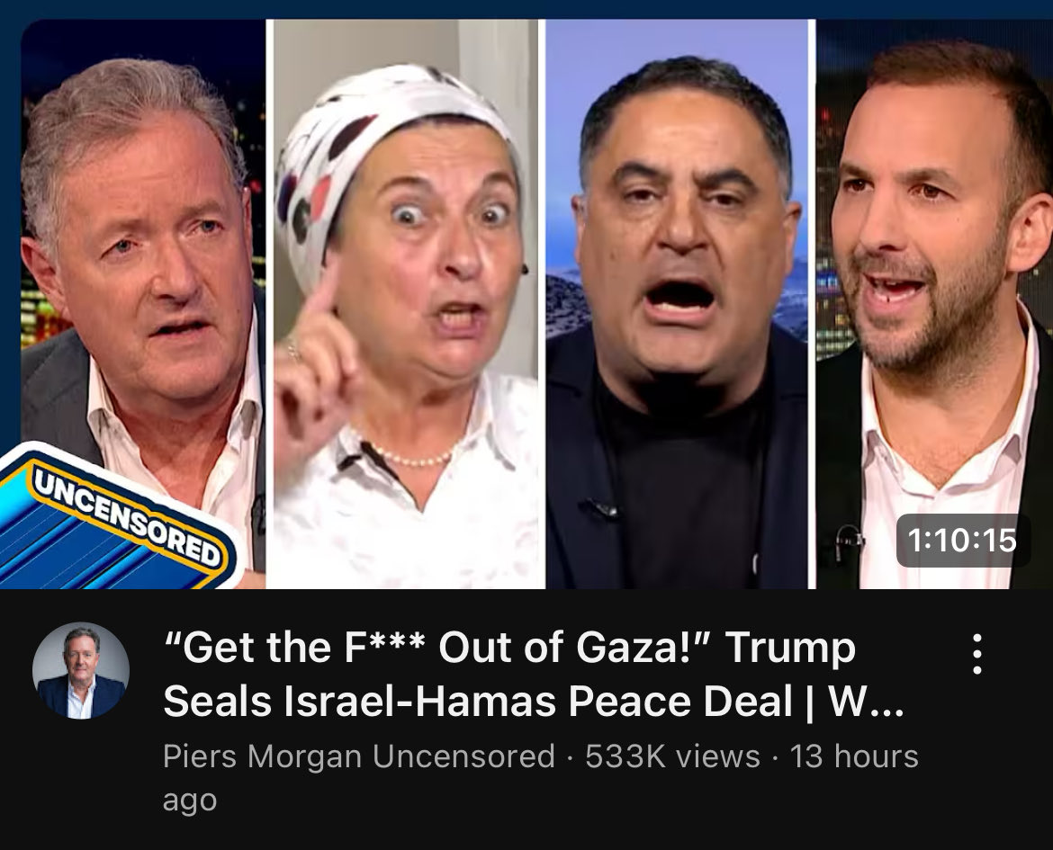 TemaniCode's tweet image. I don’t think I’ve ever been less inclined to watch something in my life. I’ll sometimes watch @PiersUncensored to see how a balanced voice I respect handles the nutters - but this is a full panel of absolute lunatics. Nothing productive could possibly come out of this. Not a…