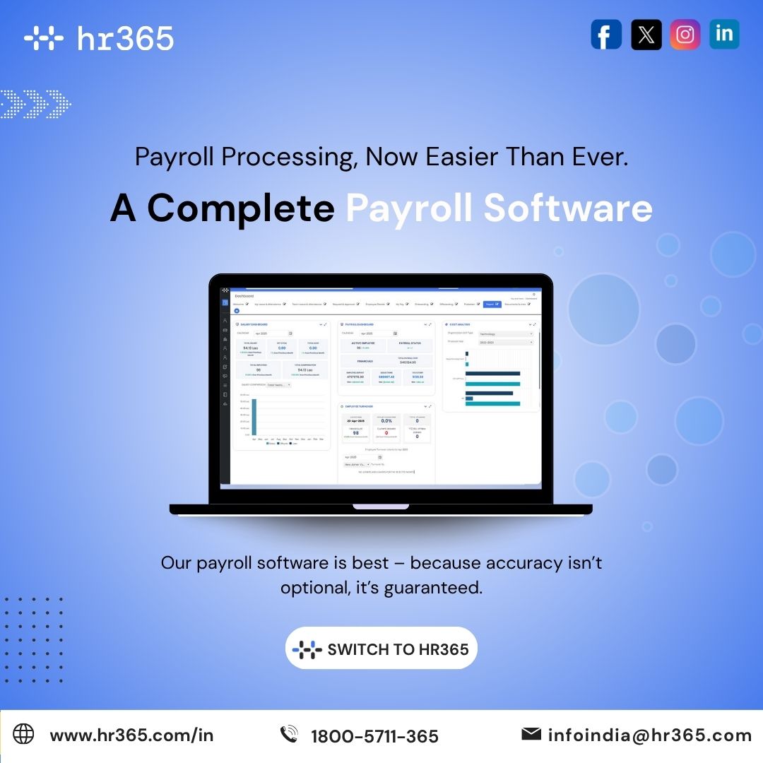 Hr365India's tweet image. Manage salaries, taxes, and reports in just a few clicks. Our payroll software delivers accuracy, compliance, and peace of mind—so you can focus on building your business.

hr365.com/in/payroll-man…

#payrollAutomation #payrollprocess #HR365 #HRMSSoftware #payrollsoftware