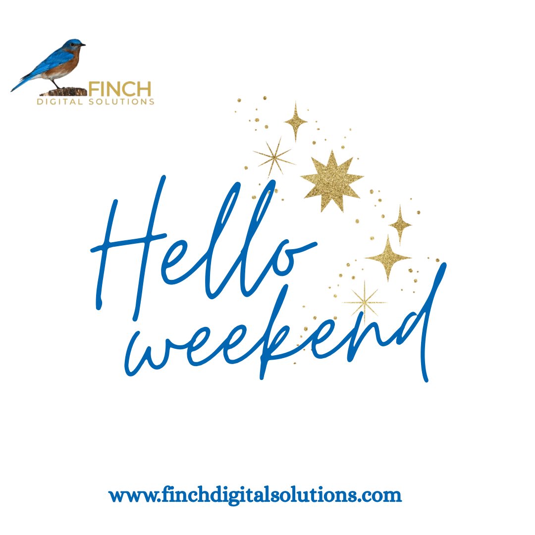 finch_digital's tweet image. Hello weekend ✨
Time to unwind and recharge for more creativity ahead! 💙 #HelloWeekend