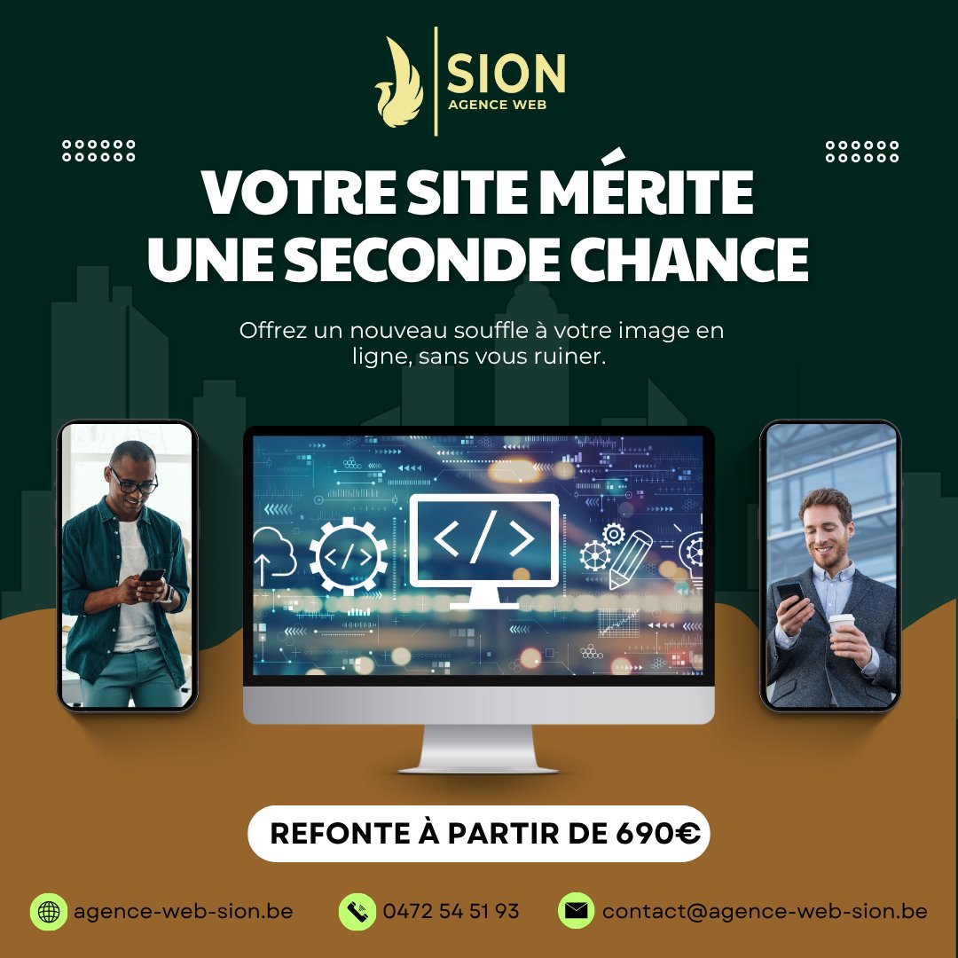 agence_web_sion's tweet image. Votre site web, c’est votre vitrine.
Mais si elle date un peu, vos clients le remarquent avant vous 👀
Un site lent, pas adapté au mobile ou au design dépassé = un client qui part ailleurs.💡
#WebDesign #Entrepreneurs #Refonte #PME #Digitalisation