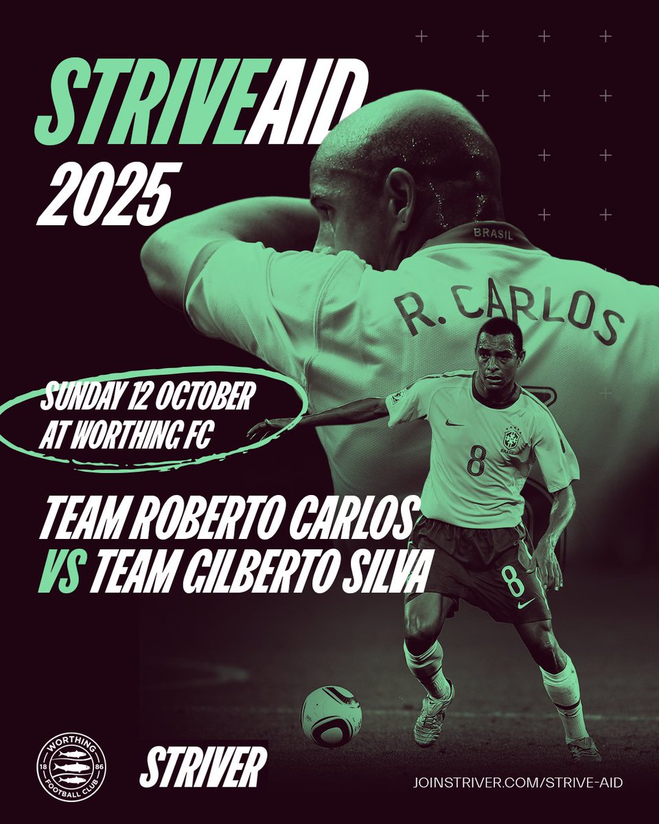⚽ Who can't wait to see Sunday’s stars?

We’re getting ready to welcome an all-star cast to the Sussex Transport Community Stadium for StriveAid this Sunday – expect familiar faces, footballing flair, and plenty of fun off the pitch too! 🌟

It’s going to be one to remember. We