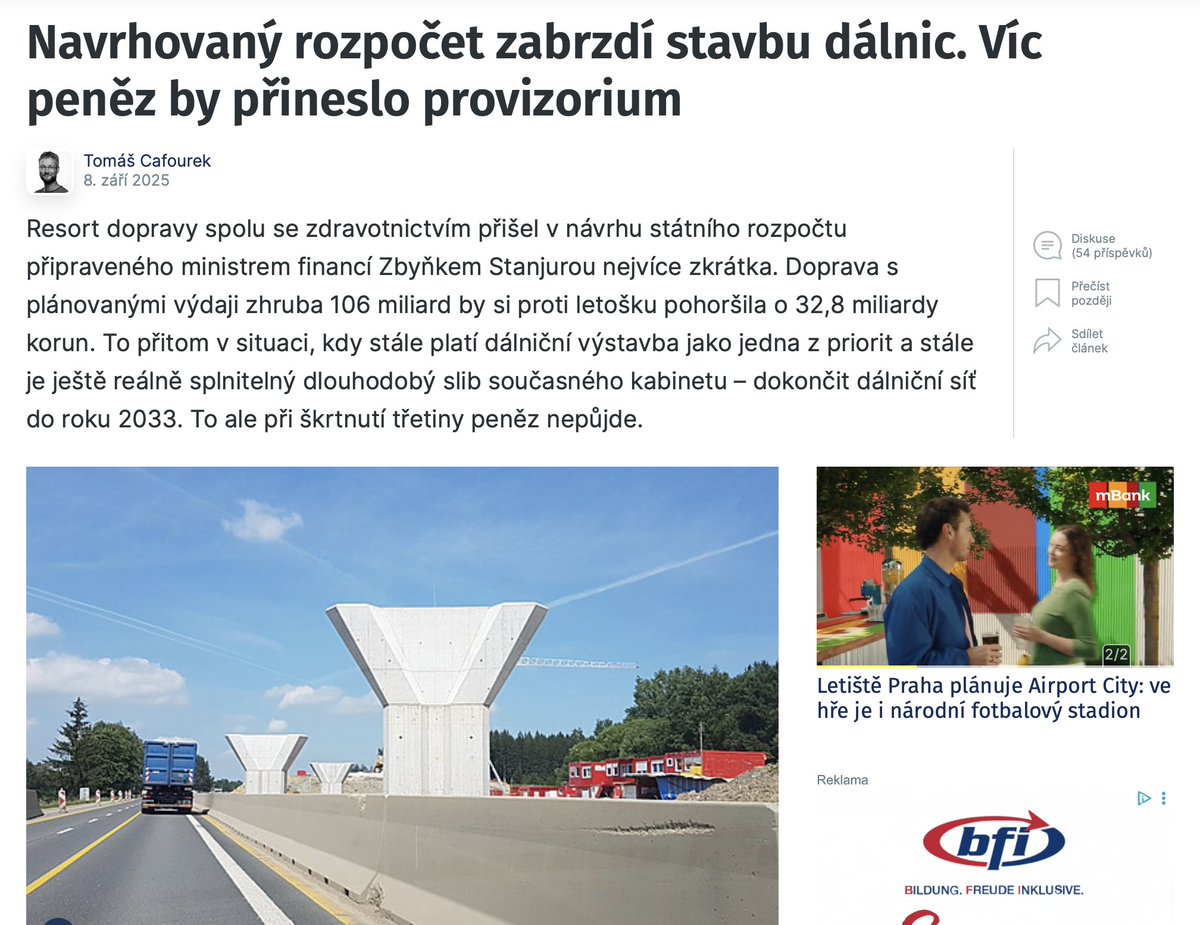 Když už se tu řeší, jak vláda @p_fiala odflákla rozpočet a investice na silnice, tak připomínám, že zdravotnictví jede pod <a href="/vlvalek/">Vlastimil Válek</a> na dluh už 4 roky. Vydrancoval zdravotní pojišťovny a chtěl v tom pokračovat. Jenom lékaři operace nemohou zastavit tak jednoduše jako silničáři.