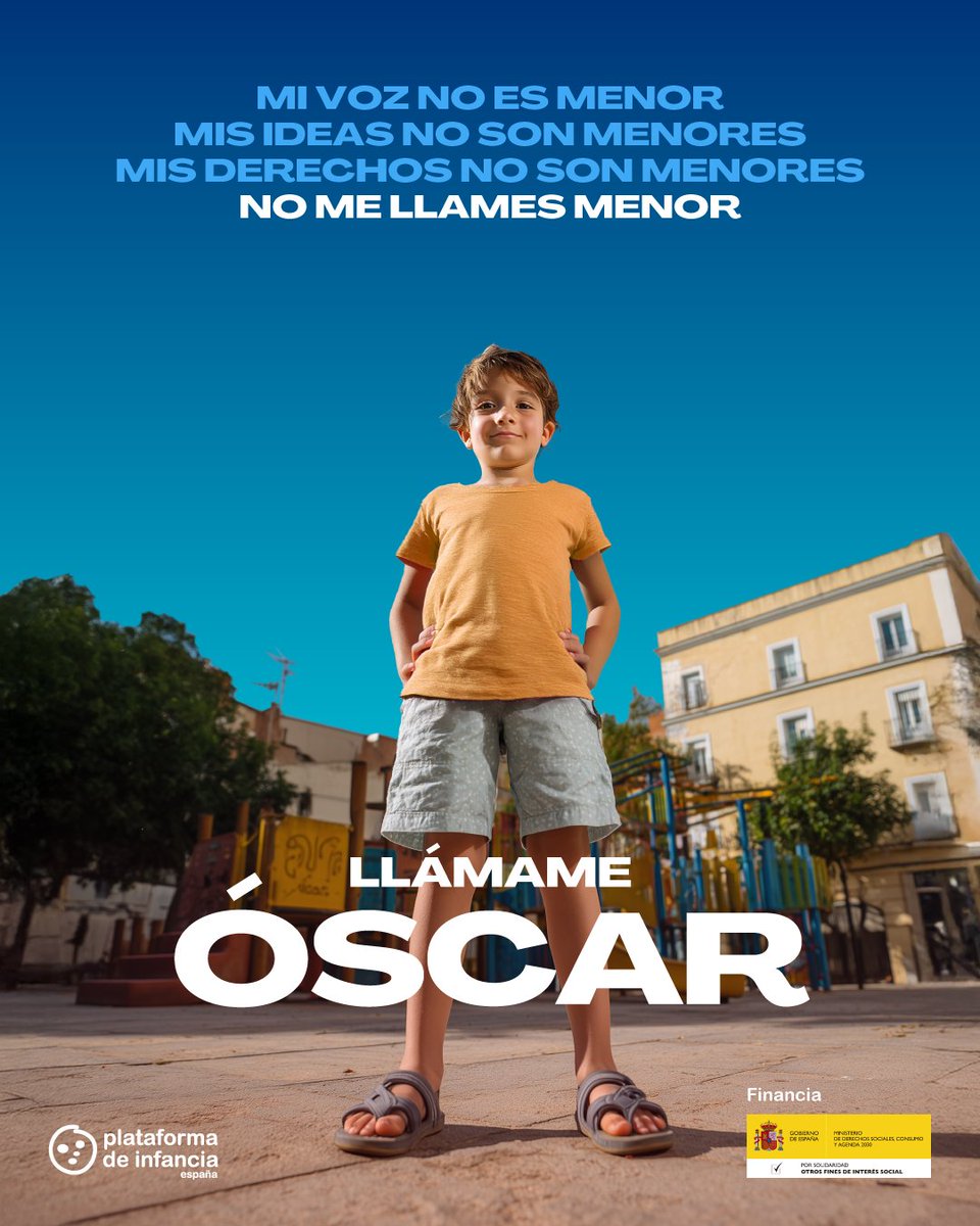 Si tengo derecho a un nombre, y tengo un nombre, ¿por qué no lo usamos? Usar mi nombre reconoce mi identidad global y completa.

#NoMeLlamesMenor, llámame Óscar. plataformadeinfancia.org/no-me-llames-m…