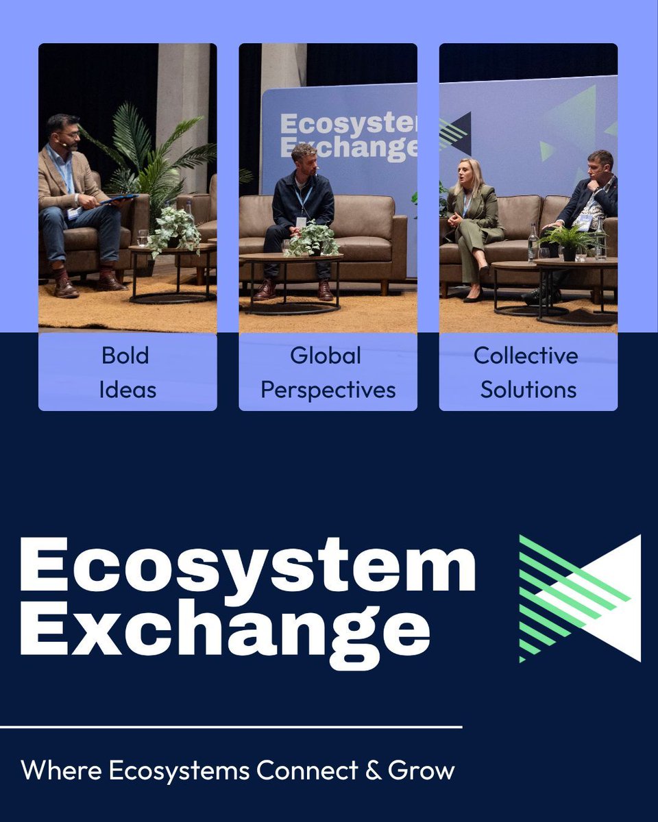 CodeBaseTech's tweet image. Ecosystem Exchange is back!
In 2024, 180+ ecosystem builders & 108 orgs met to share, debate & collaborate. This year, we scale up: 2 days, international voices, and curated networking.
📅 13–14 Nov, Edinburgh
#EcosystemExchange2025
Know More: ecosystem-exchange.com
