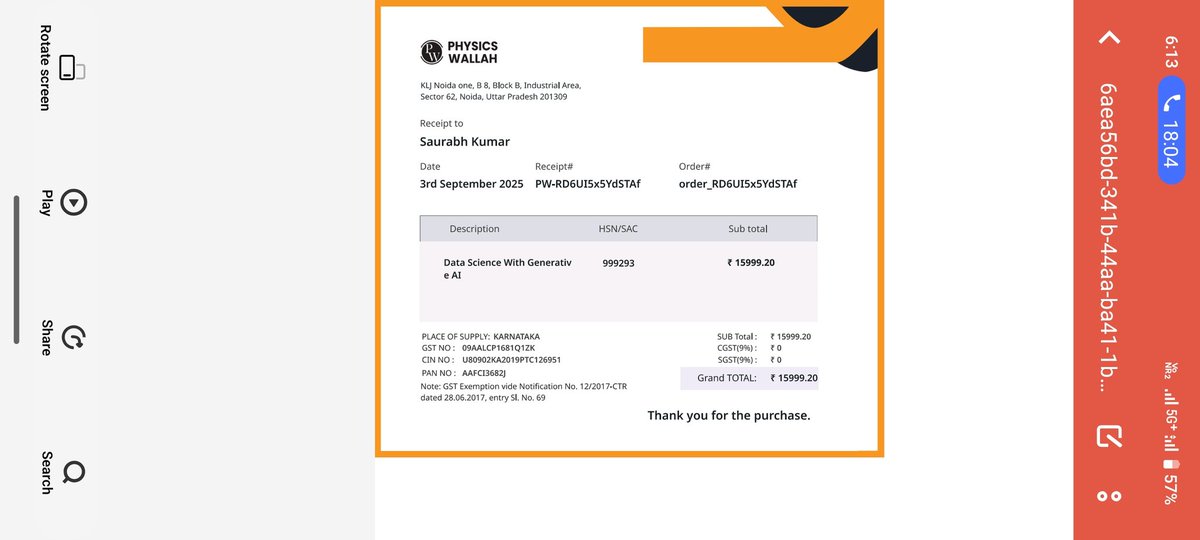 saurabhk6432's tweet image. @PhysicswallahAP @PWSMSupport I is have completed the payment for my course on 3 Sep but have not been enrolled in any batch yet. Now I&apos;m being asked to join an ongoing batch mid-way, which is not suitable as I’ve missed key initial classes. How @PhysicswallahAP so such FRAUD