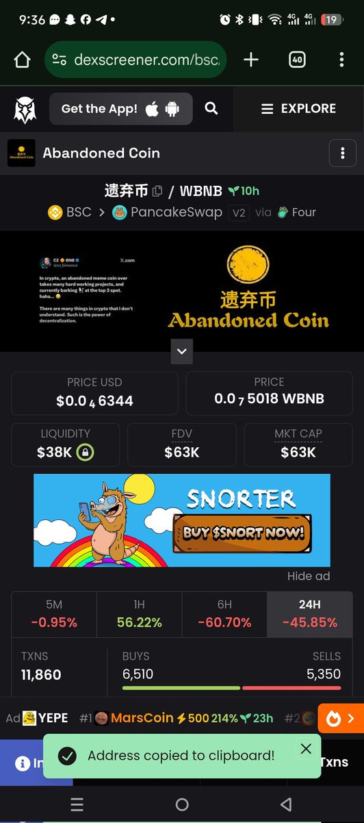 Bull_ushes's tweet image. Looks goated #abandonedcoin this should send, a good ticker and narative @EvansOfWeb3