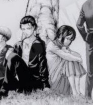 WAIT HE IS LOOKING AT MIKASA I CANT DO THIS