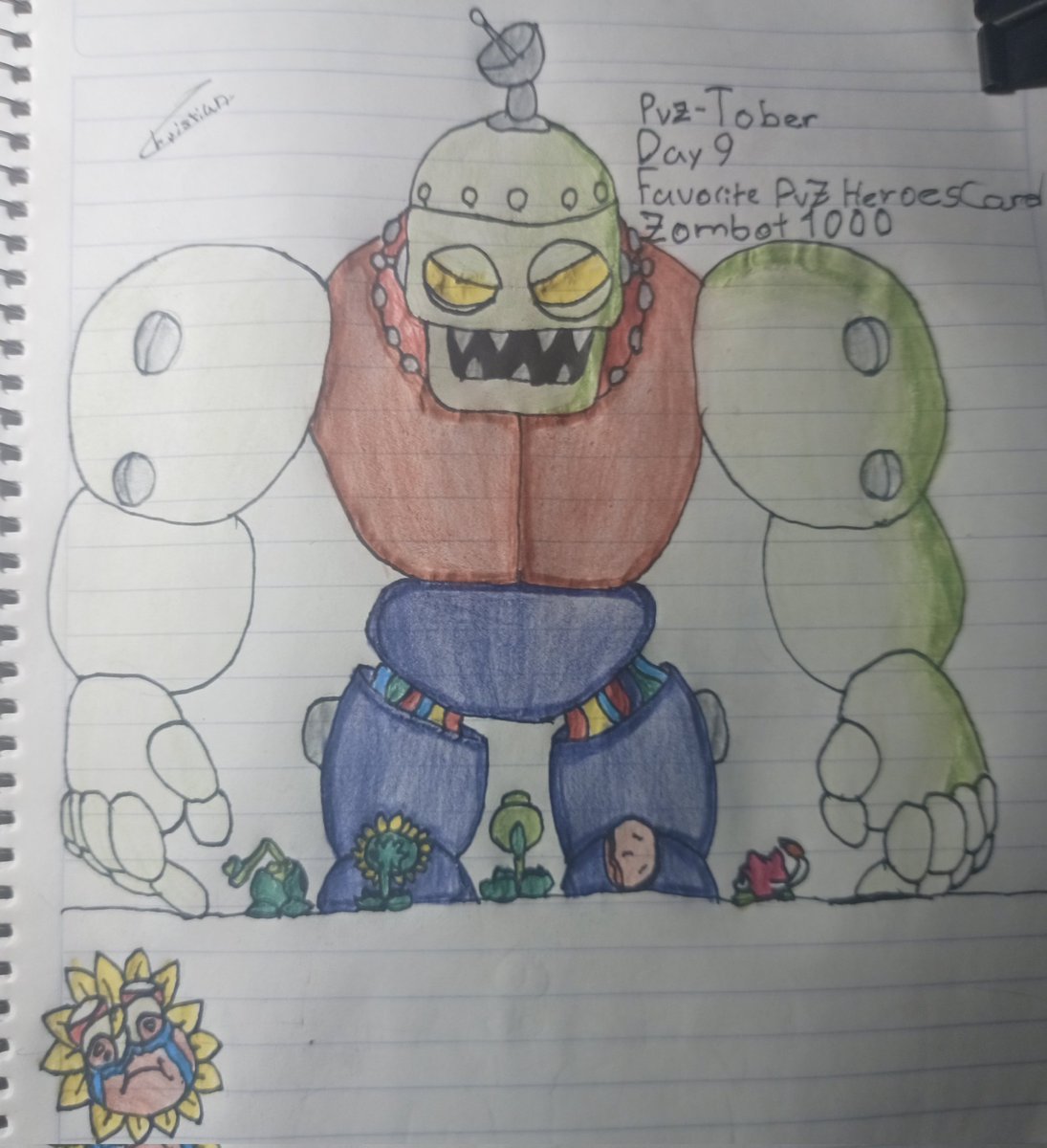 Chrix135_'s tweet image. Dia 9#:
Favorite PVZ Heroes Card - Zombot 1000

#pvzart #pvzfanart #Inktober #plantsvszombies