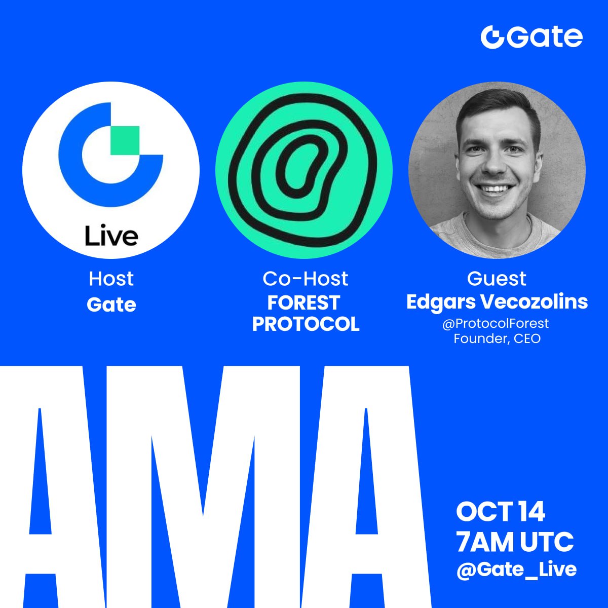 Gate__Live's tweet image. 📣 Gate #AMA - @ProtocolForest

Total Rewards: $100 $FOREST for 10 winners 🎁
🔹Follow @Gate__Live &amp;amp; @ProtocolForest
🔹Like + RT + Tag 3 friends + Comment with Proof Screenshot

Venue: x.com/i/spaces/1kvKp…

Drop your best questions during the LIVE to WIN extra $FOREST 🎉