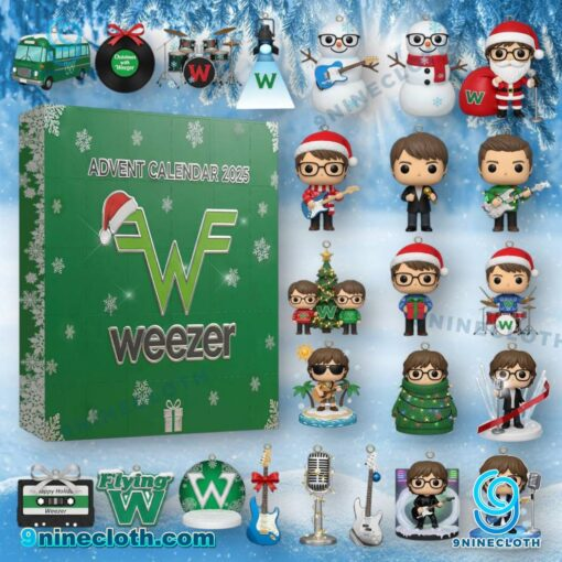 9ninecloth's tweet image. Weezer Advent Calendar 2025
Make Christmas feel "Sweater Weather" with this fun and unique Weezer-themed 2025 Advent Calendar. #Weezer #RiversCuomo #BlueAlbum
Buy here: 9ninecloth.com/product/weezer…