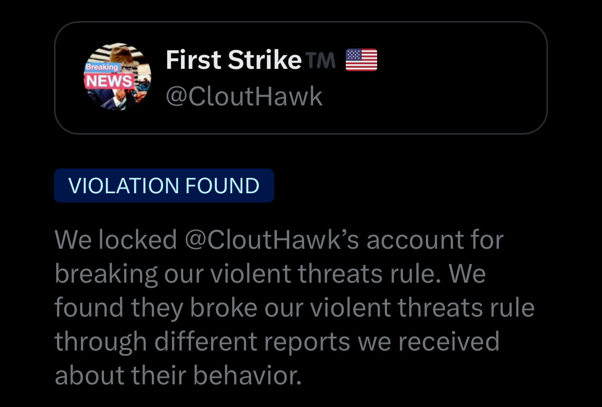 UkraineSIU's tweet photo. X pretends to lock the accounts of those networks who make violent threats. In fact, they’ve given criminals a back channel means of repopulating malicious accounts. X is a criminal org helping criminals. @Keir_Starmer @10DowningStreet @EmmanuelMacron @elonmusk @Safety @x https://t.co/TVHmzXtisi